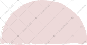 Pink semicircle PNG, SVG