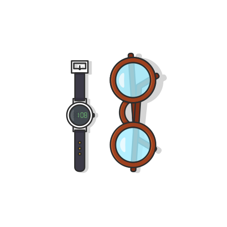 Watch spectacle Illustration in PNG, SVG