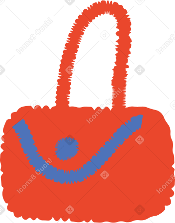 sac à main rouge PNG, SVG