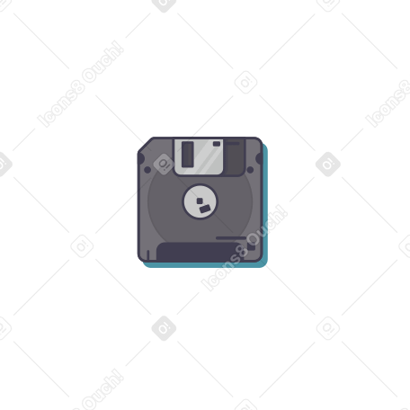 Floppy Illustration in PNG, SVG