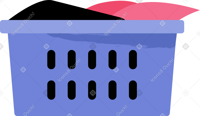 laundry basket Illustration in PNG, SVG