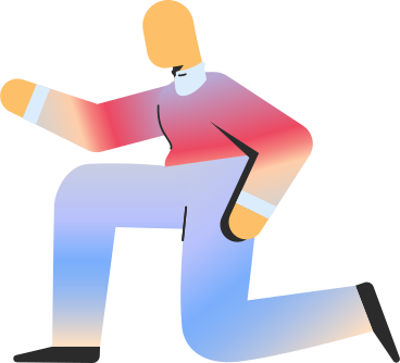 person on knee PNG, SVG