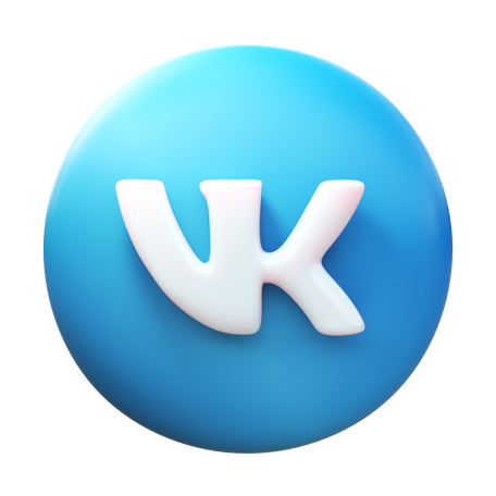 3D vk logo PNG, SVG
