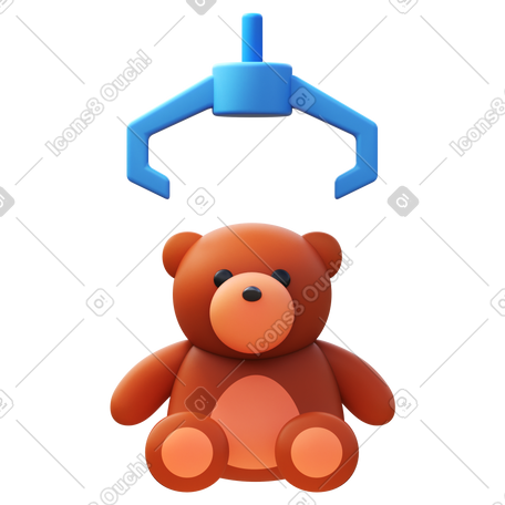 3D claw machine PNG, SVG