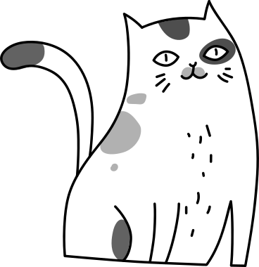 Meio gato PNG, SVG