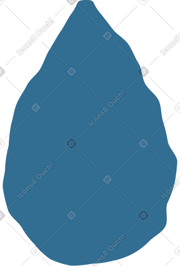 Dark blue leaf PNG, SVG