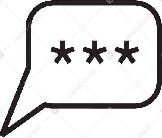 speech bubble Illustration in PNG, SVG