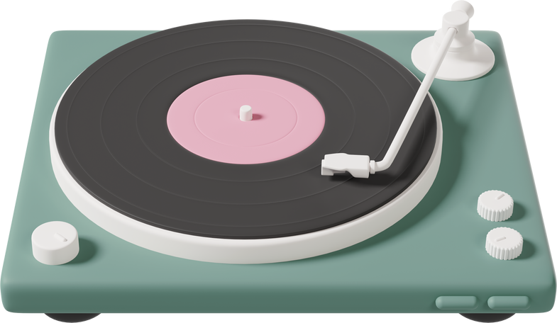 vinyl record player Illustration in PNG, SVG