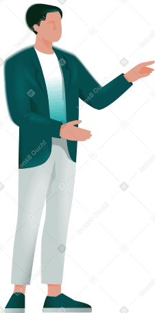 homme dans une veste PNG, SVG