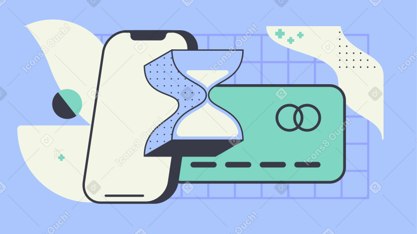 Payment processing Illustration in PNG, SVG
