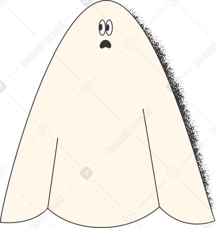 ghost costume Illustration in PNG, SVG