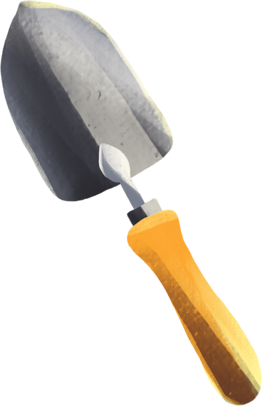 Garden hand shovel в PNG, SVG