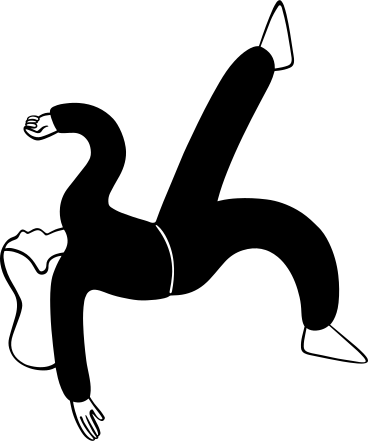 Mujer en una pose extraña PNG, SVG