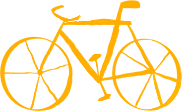 yellow bike PNG, SVG