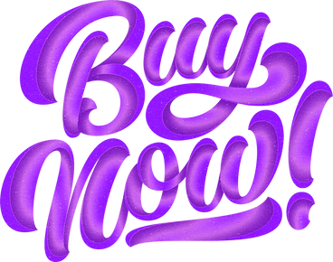 lettering buy now! with shadows text PNG, SVG