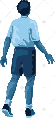человек, стоящий назад в PNG, SVG