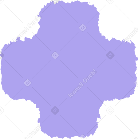 Крест фиолетовый в PNG, SVG