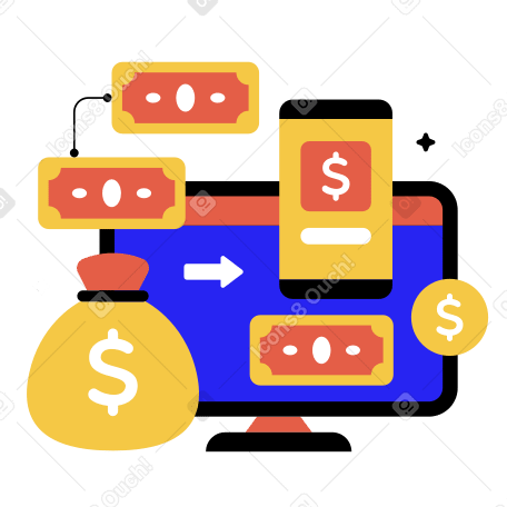 Financial flows PNG, SVG