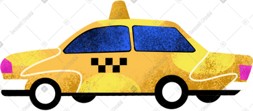 Yellow texture taxi PNG, SVG