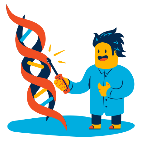 Genetic engineering Illustration in PNG, SVG