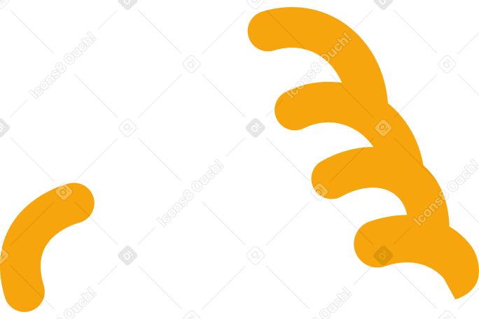 黄色字符的手 PNG, SVG