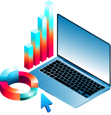 Business analytics and business reporting PNG, SVG