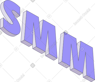 Lettering smm text PNG, SVG