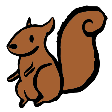 앉아있는 다람쥐 PNG, SVG