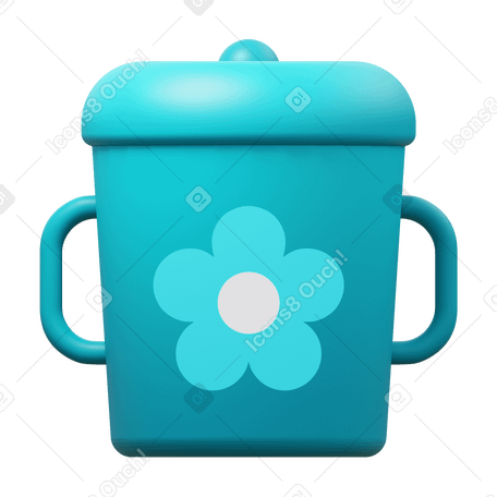 3D sippy cup PNG, SVG
