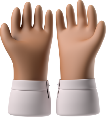 Mãos em concha marrons PNG, SVG