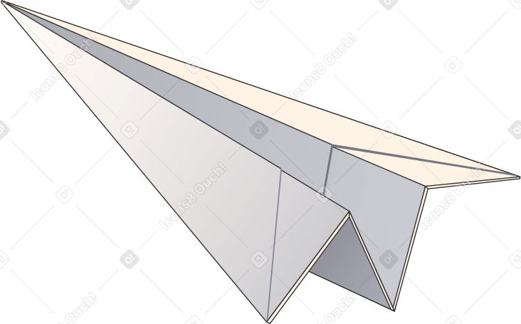 бумажный самолетик в PNG, SVG