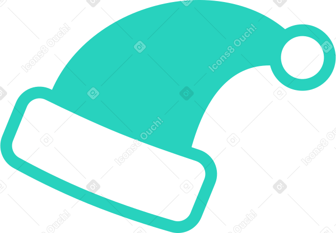 sombrero de santa PNG, SVG