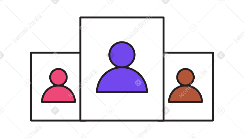 Candidates Illustration in PNG, SVG