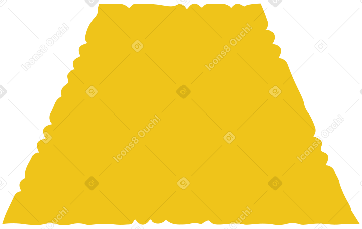 yellow trapezoid  Illustration in PNG, SVG