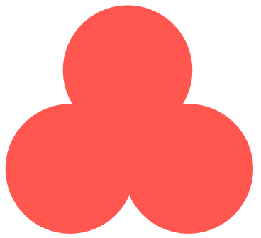 Трилистник красный в PNG, SVG