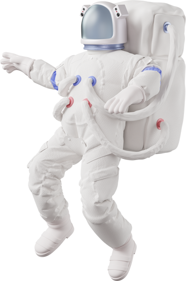 astronaut floating PNG、SVG