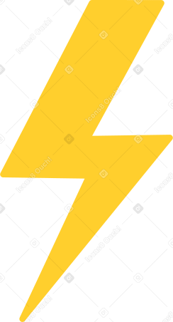 yelloy lightning Illustration in PNG, SVG
