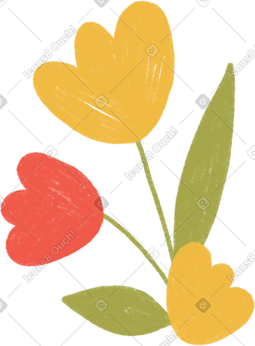 一束鲜花 PNG, SVG