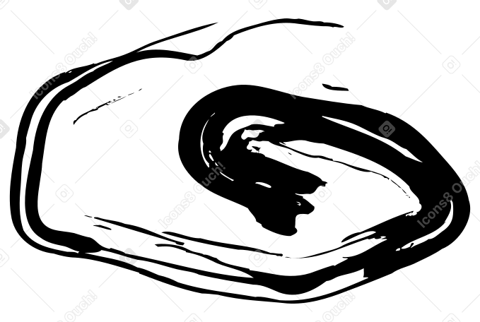 Caracol negro PNG, SVG