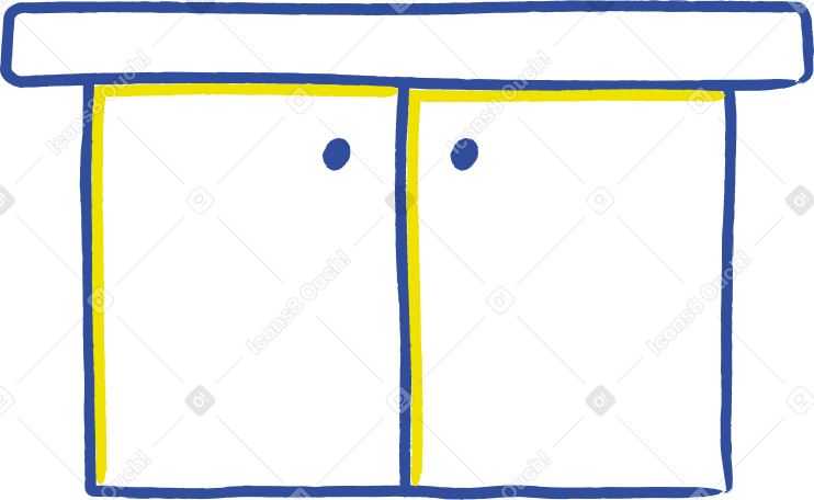 cup board Illustration in PNG, SVG