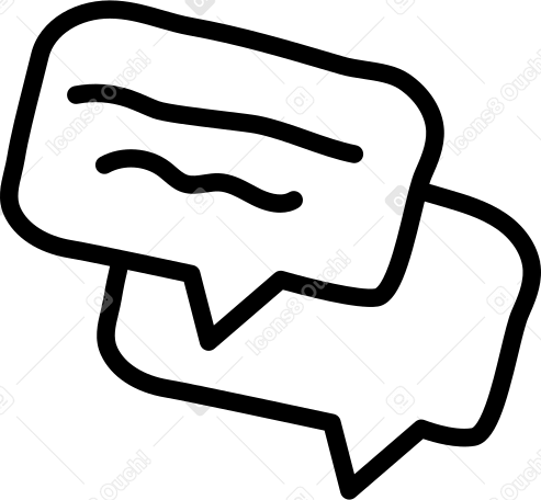 speech bubble with a comment PNG, SVG
