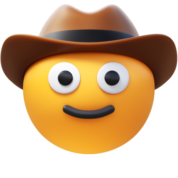 cowboy hat face PNG, SVG