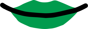 lips green PNG, SVG