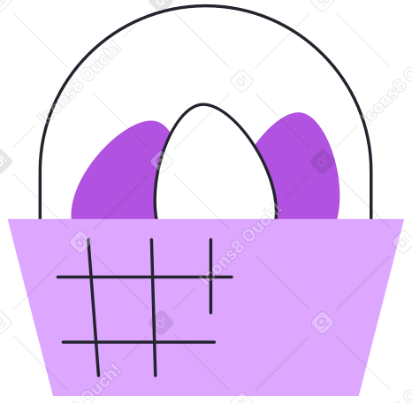 panier de pâques PNG, SVG