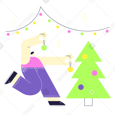 Christmas tree decoration PNG, SVG