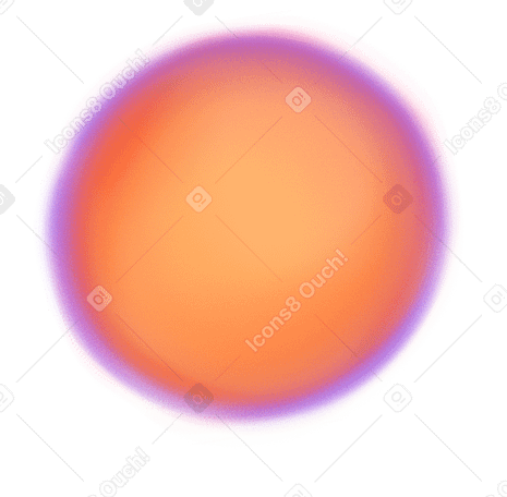 Planeta naranja PNG, SVG