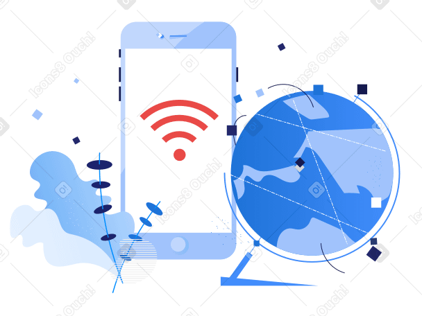 전 세계에서 wi-fi가 있는 전화 PNG, SVG