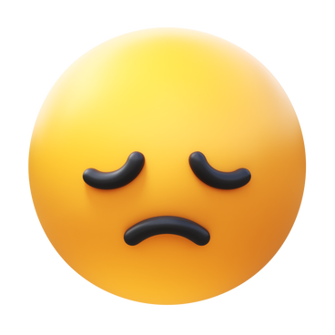disappointed face PNG, SVG
