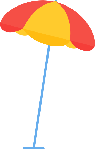 beach umbrella PNG, SVG