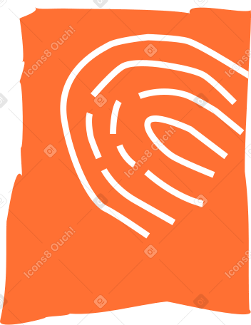 fingerprint Illustration in PNG, SVG
